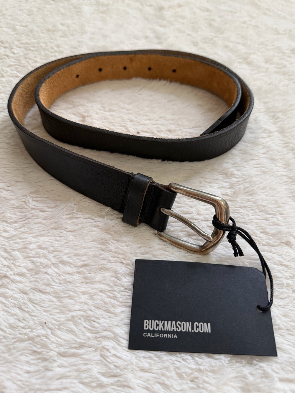 Buck Mason Standard Leather Belt NWT